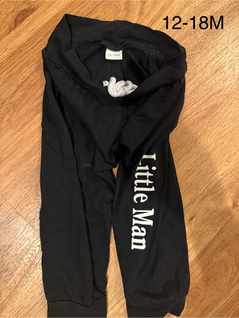 Amazon Black Little Man Jogger Sweatpants